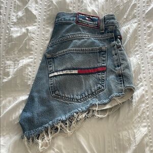 Tommy Jeans Distressed Denim Shorts
